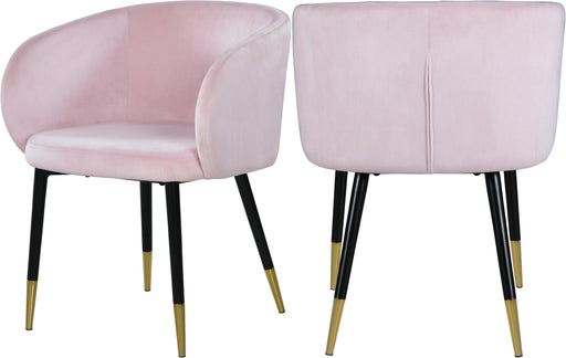 Louise Pink Velvet Dining Chair - Royal Furniture & Gifts (MI) - Multi Location