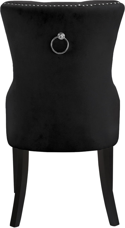 Nikki Black Velvet Dining Chair - Royal Furniture & Gifts (MI) - Multi Location