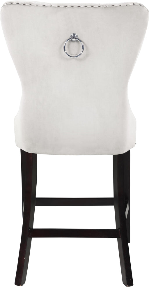 Nikki Cream Velvet Stool - Royal Furniture & Gifts (MI) - Multi Location