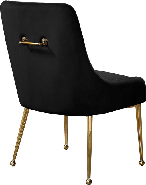 Owen Black Velvet Dining Chair - Royal Furniture & Gifts (MI) - Multi Location