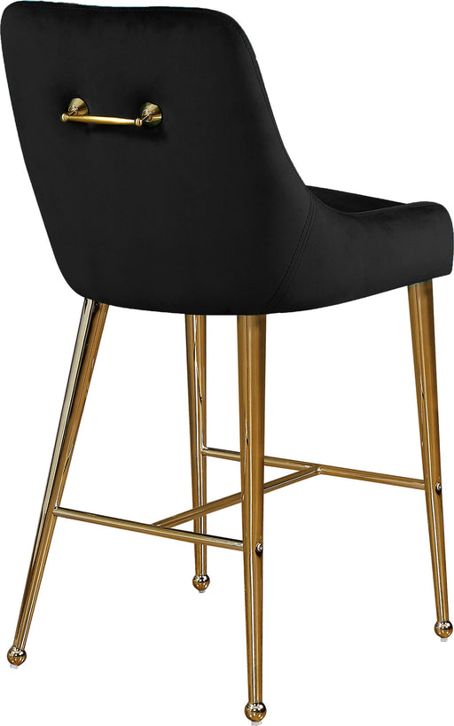 Owen Black Velvet Stool - Royal Furniture & Gifts (MI) - Multi Location