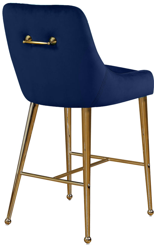 Owen Navy Velvet Stool - Royal Furniture & Gifts (MI) - Multi Location