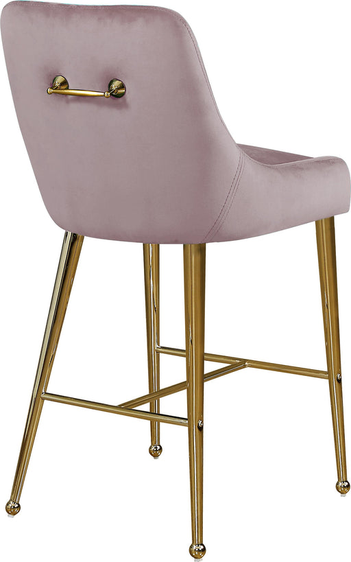 Owen Pink Velvet Stool - Royal Furniture & Gifts (MI) - Multi Location