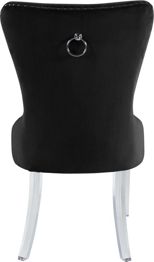 Miley Black Velvet Dining Chair - Royal Furniture & Gifts (MI) - Multi Location