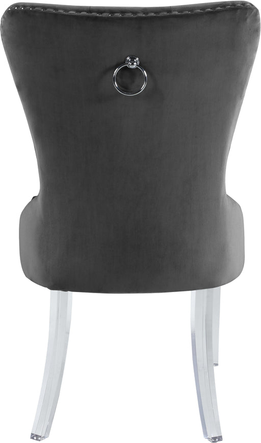 Miley Grey Velvet Dining Chair - Royal Furniture & Gifts (MI) - Multi Location