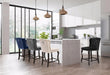 Suri Cream Velvet Stool - Royal Furniture & Gifts (MI) - Multi Location