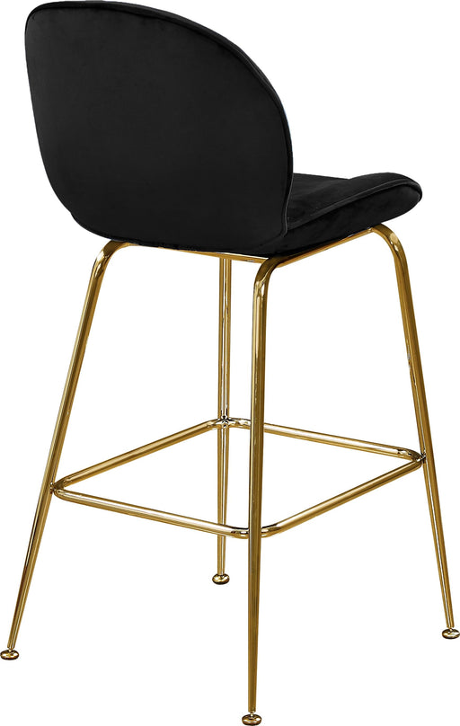 Paris Black Velvet Stool - Royal Furniture & Gifts (MI) - Multi Location