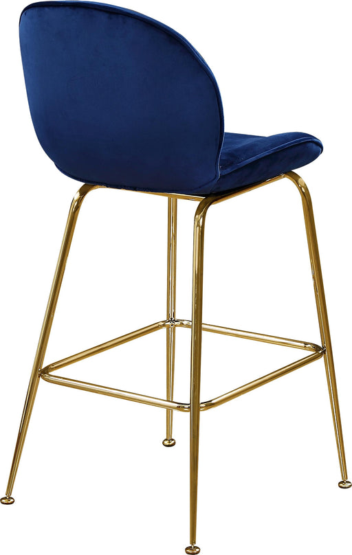 Paris Navy Velvet Stool - Royal Furniture & Gifts (MI) - Multi Location