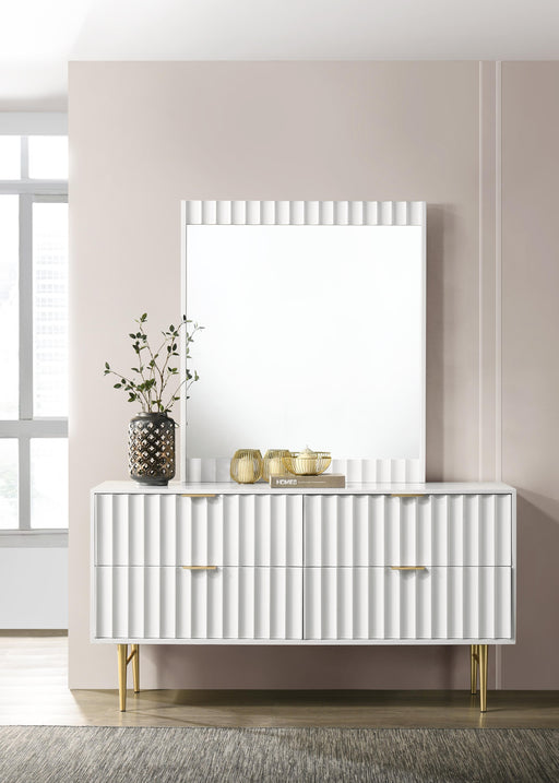 Modernist White Gloss Dresser - Royal Furniture & Gifts (MI) - Multi Location