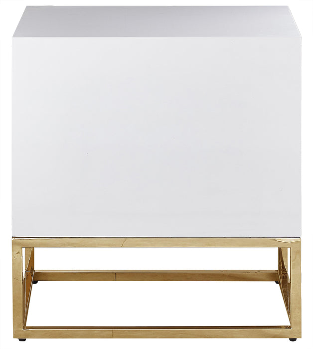 Nova White Side Table - Royal Furniture & Gifts (MI) - Multi Location