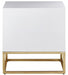 Nova White Side Table - Royal Furniture & Gifts (MI) - Multi Location