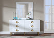 Zayne White Mirror - Royal Furniture & Gifts (MI) - Multi Location