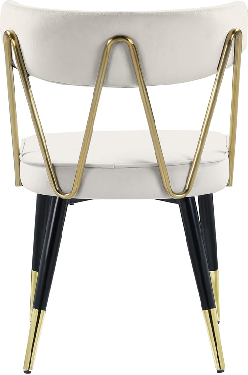 Rheingold Cream Velvet Dining Chair - Royal Furniture & Gifts (MI) - Multi Location