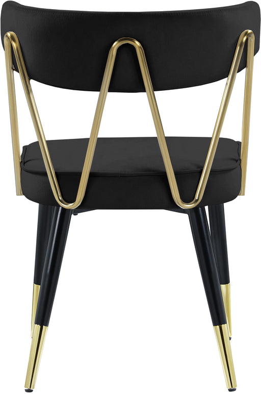 Rheingold Black Velvet Dining Chair - Royal Furniture & Gifts (MI) - Multi Location