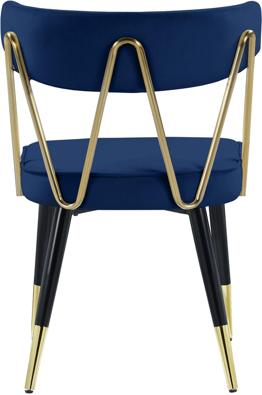 Rheingold Navy Velvet Dining Chair - Royal Furniture & Gifts (MI) - Multi Location