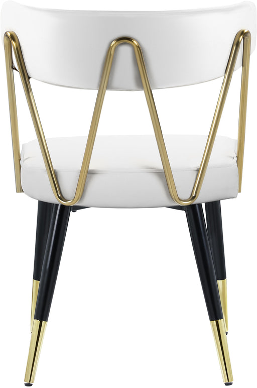 Rheingold White Faux Leather Dining Chair - Royal Furniture & Gifts (MI) - Multi Location