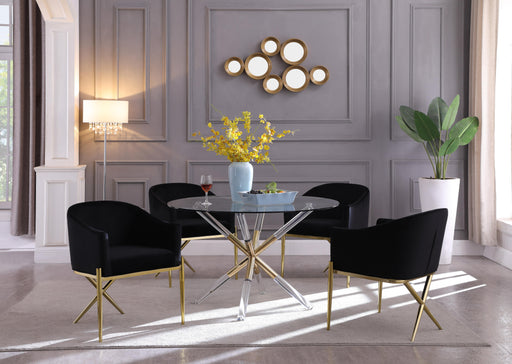 Mercury Acrylic/Gold Dining Table - Royal Furniture & Gifts (MI) - Multi Location
