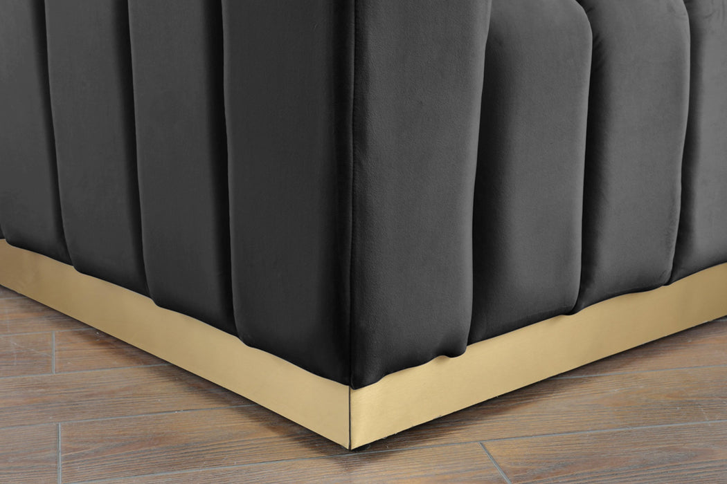 Marlon Grey Velvet Loveseat - Royal Furniture & Gifts (MI) - Multi Location