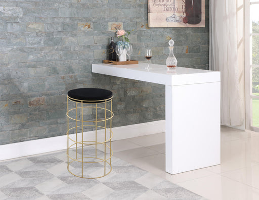 Rebar Black Velvet Bar Stool - Royal Furniture & Gifts (MI) - Multi Location