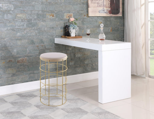 Rebar Cream Velvet Bar Stool - Royal Furniture & Gifts (MI) - Multi Location