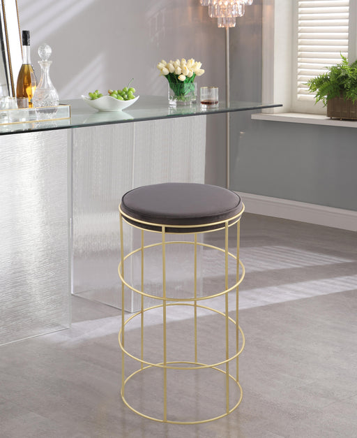 Rebar Grey Velvet Counter Stool - Royal Furniture & Gifts (MI) - Multi Location