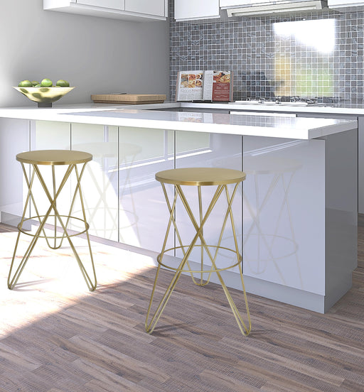 Mercury Gold Counter Stool - Royal Furniture & Gifts (MI) - Multi Location