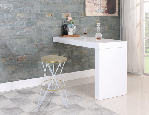 Mercury White / Gold Bar Stool - Royal Furniture & Gifts (MI) - Multi Location