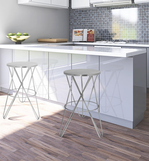 Mercury Silver Counter Stool - Royal Furniture & Gifts (MI) - Multi Location