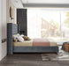 Aiden Grey Velvet King Bed - Royal Furniture & Gifts (MI) - Multi Location