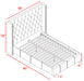 Ashton Navy Linen King Bed - Royal Furniture & Gifts (MI) - Multi Location