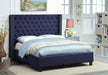 Ashton Navy Linen Queen Bed - Royal Furniture & Gifts (MI) - Multi Location