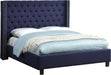 Ashton Navy Linen Queen Bed - Royal Furniture & Gifts (MI) - Multi Location