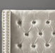 Barolo Cream Velvet Twin Bed - Royal Furniture & Gifts (MI) - Multi Location