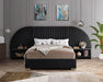 Cleo Black Velvet Queen Bed (3 Boxes) - Royal Furniture & Gifts (MI) - Multi Location