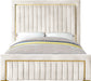 Dolce Cream Velvet Queen Bed (3 Boxes) - Royal Furniture & Gifts (MI) - Multi Location