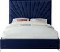 Eclipse Navy Velvet King Bed - Royal Furniture & Gifts (MI) - Multi Location