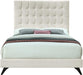Elly Cream Velvet King Bed - Royal Furniture & Gifts (MI) - Multi Location