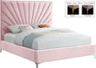 Eclipse Pink Velvet King Bed - Royal Furniture & Gifts (MI) - Multi Location