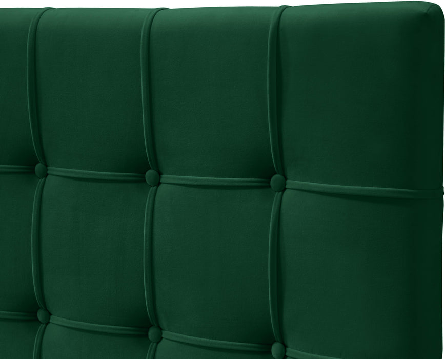 Elly Green Velvet King Bed - Royal Furniture & Gifts (MI) - Multi Location
