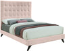 Elly Pink Velvet King Bed - Royal Furniture & Gifts (MI) - Multi Location