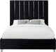Enzo Black Velvet King Bed - Royal Furniture & Gifts (MI) - Multi Location