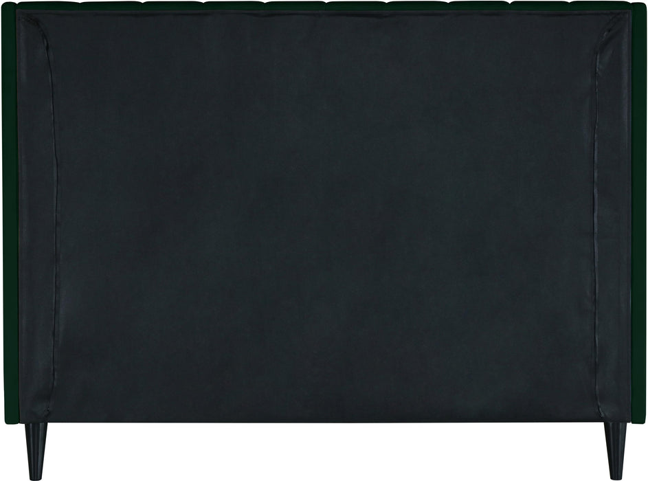 Eva Green Velvet King Bed - Royal Furniture & Gifts (MI) - Multi Location