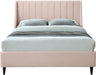 Eva Pink Velvet King Bed - Royal Furniture & Gifts (MI) - Multi Location
