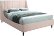Eva Pink Velvet King Bed - Royal Furniture & Gifts (MI) - Multi Location