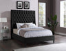 Fritz Black Velvet King Bed - Royal Furniture & Gifts (MI) - Multi Location
