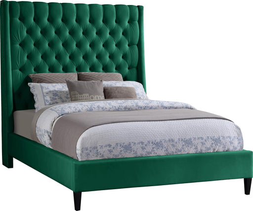 Fritz Green Velvet Queen Bed - Royal Furniture & Gifts (MI) - Multi Location