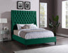 Fritz Green Velvet Queen Bed - Royal Furniture & Gifts (MI) - Multi Location
