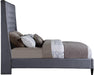 Fritz Grey Velvet Queen Bed - Royal Furniture & Gifts (MI) - Multi Location