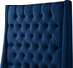 Fritz Navy Velvet Twin Bed - Royal Furniture & Gifts (MI) - Multi Location