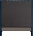 Fritz Navy Velvet Queen Bed - Royal Furniture & Gifts (MI) - Multi Location